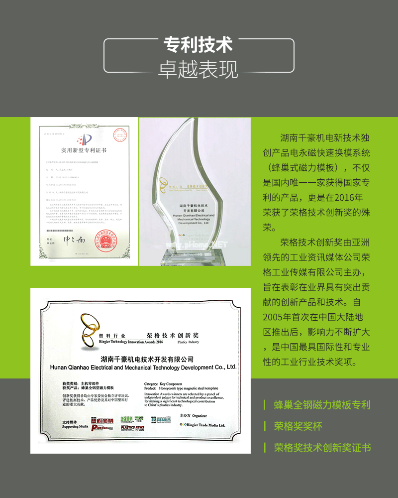 注塑机快速换模系统---千豪磁电品牌